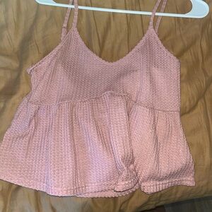 Ruffle trim camisole